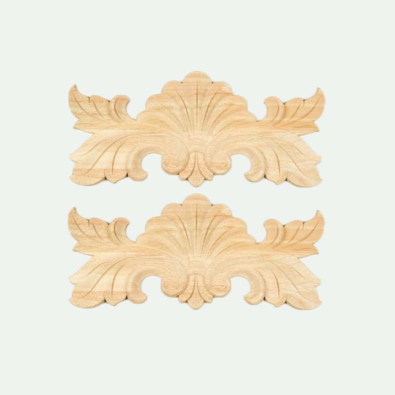 wood carving Unpainted Rubberwood carved Crab Furniture Decoration