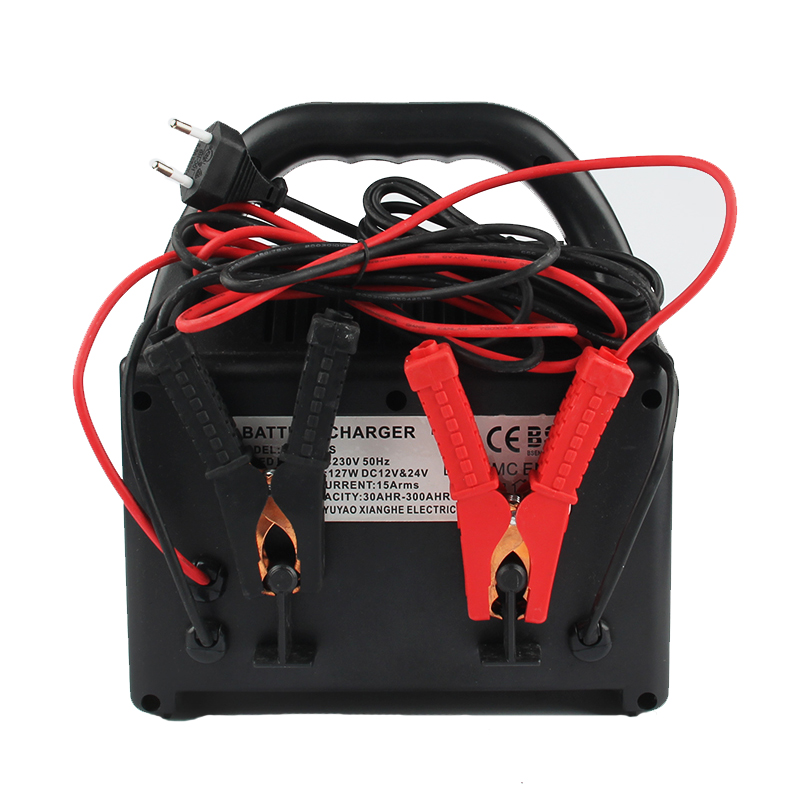 Portable Lead- Acid Car Battery Charger 12V/24V 125W