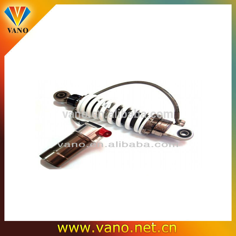 Chromed 320mm White Motorcycle Rear Shock Absorber