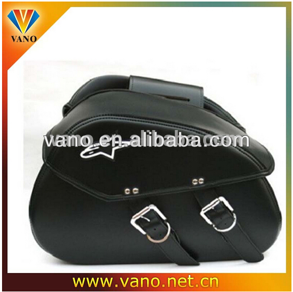 motorcycles hard bags motor genuine leather bag black motorcycle saddle bag