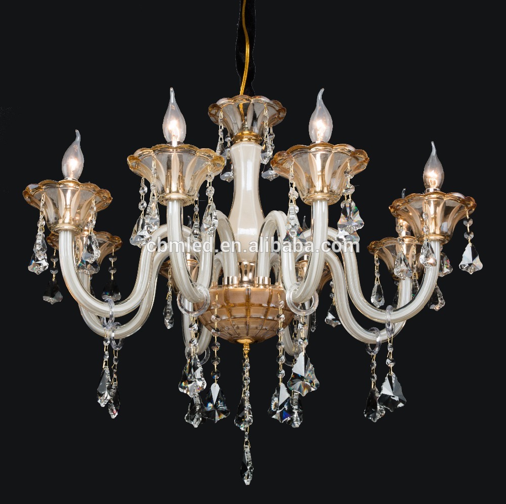 Good quality champagne crystal chandelier,cheap crystal imitation chandeliers for bedrooms