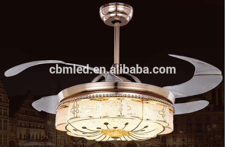 rechargeable led light with fan,fancy ceiling fan light,hot sell remote control Ceiling fan lights