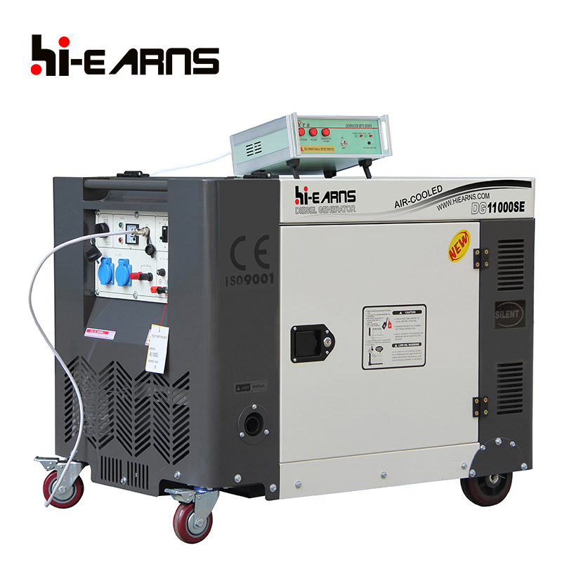 8kw 198 engine air cooled silent type diesel generator with ATS