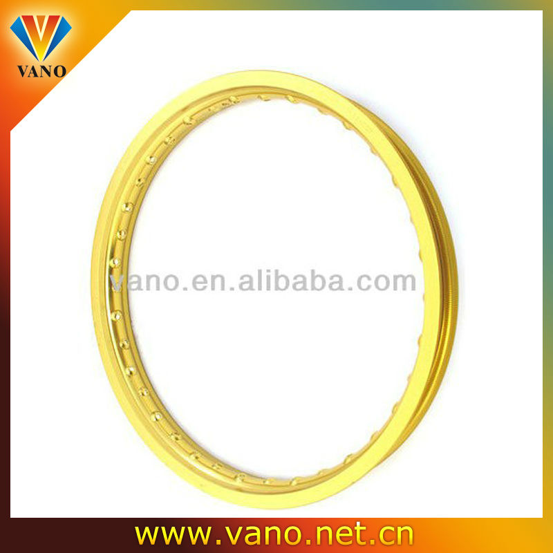 Stable Performance Golden 36 Hole 16 inch Motorcycle Alloy Wheels U type 16x1.85