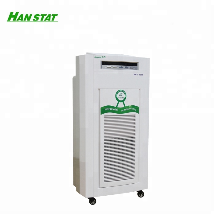 Mobile commercial dental air cleaner purifier with hepa UV sterilizer light air disinfection