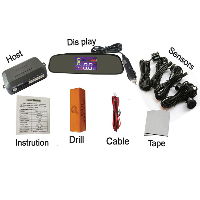 Universal parking sensor system premium wireless car parking sensor