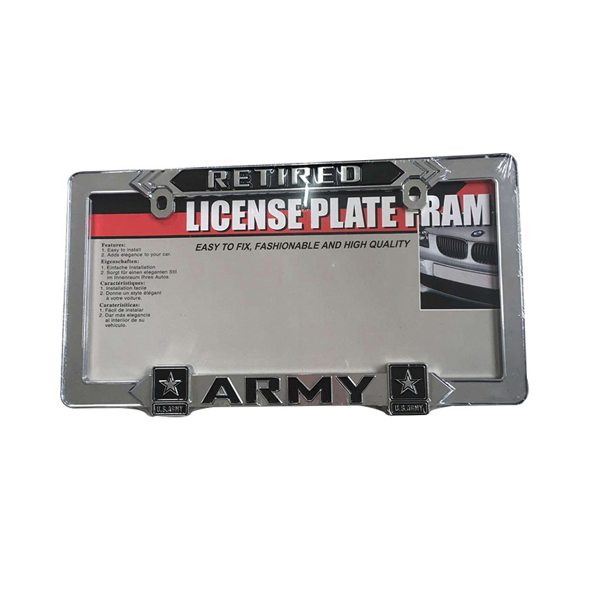 USA Car license plate frame alloy custom license plate frames wholesale