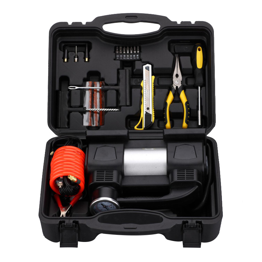 Double Cylinder Car air compressor Heavy Duty DC12V 220W
