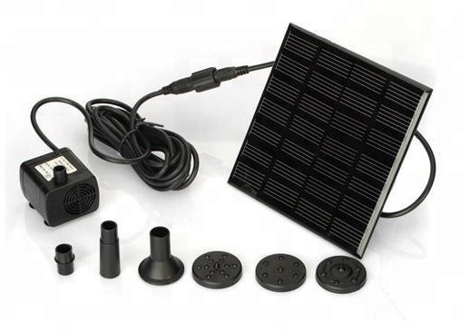 Outdoor solar powered automatic fountain water pump kits