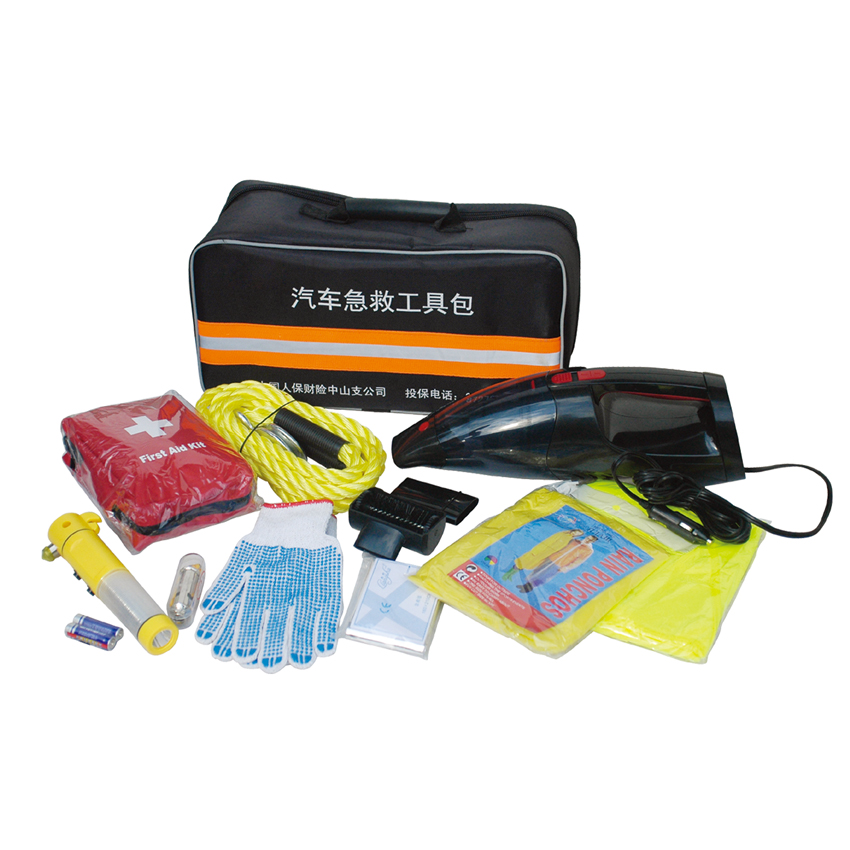 New Portable Car Emergency Kit Outdoor Emergency tool Car Repair Safety tools kits (CE certificates)