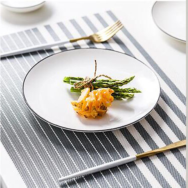 Tabletex waterproof PVC anti slip mat wholesale placemats 2020 new design western table mat lunch mat