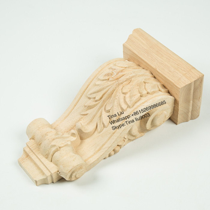 Hand Carved wood corbel
