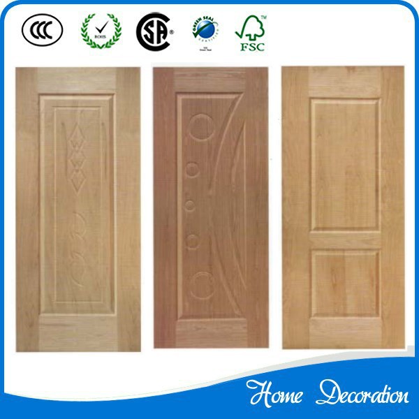 3mm-4.5mm High Glossy Molded/Moulded Melamine HDF Door Skin for Interior Doors