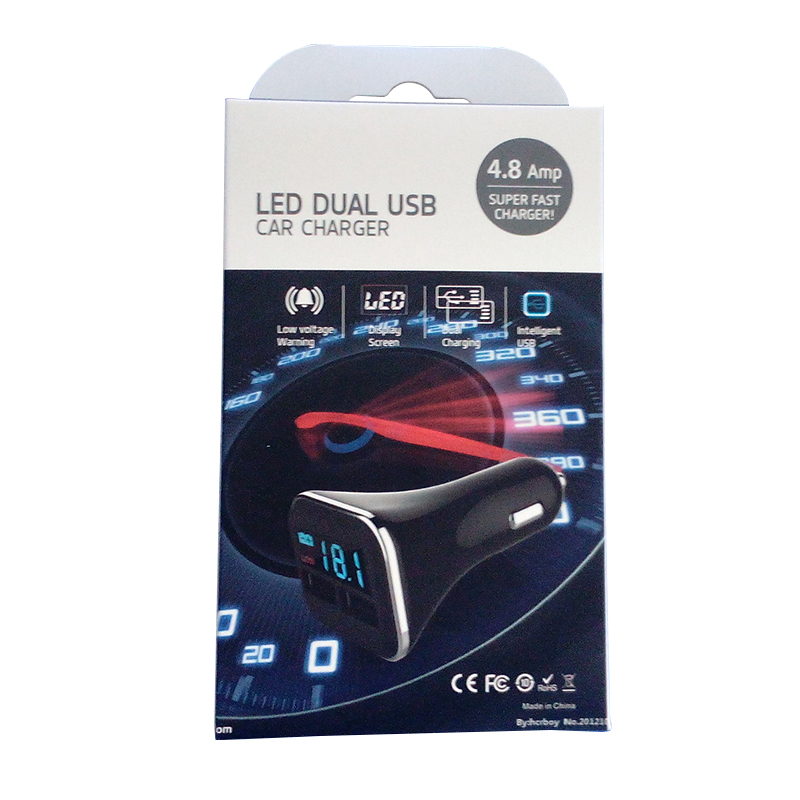 Portable Mini Car Charger With 4 USB Port