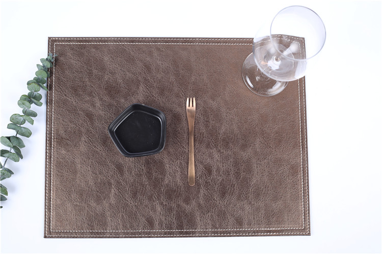 Tabletex custom new design dinner table leather pvc placemat set