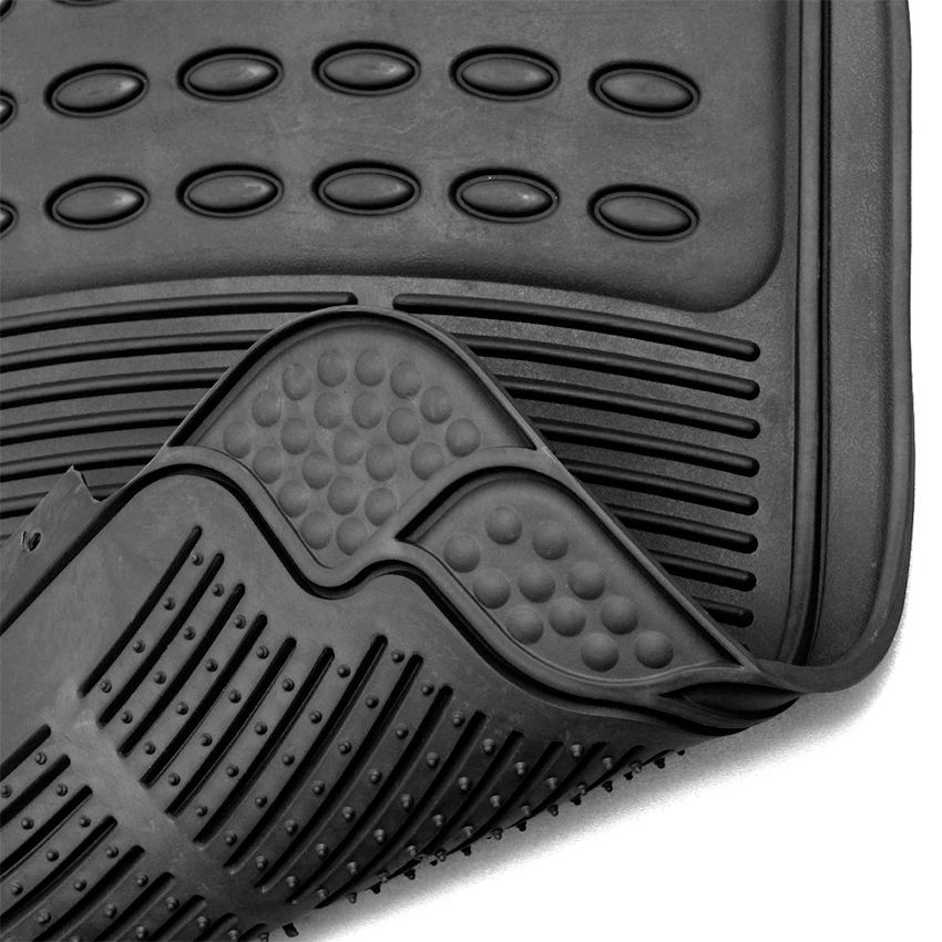 Hot Sale 4 Pieces Heavy Duty PVC Rubber Car Floor Mat