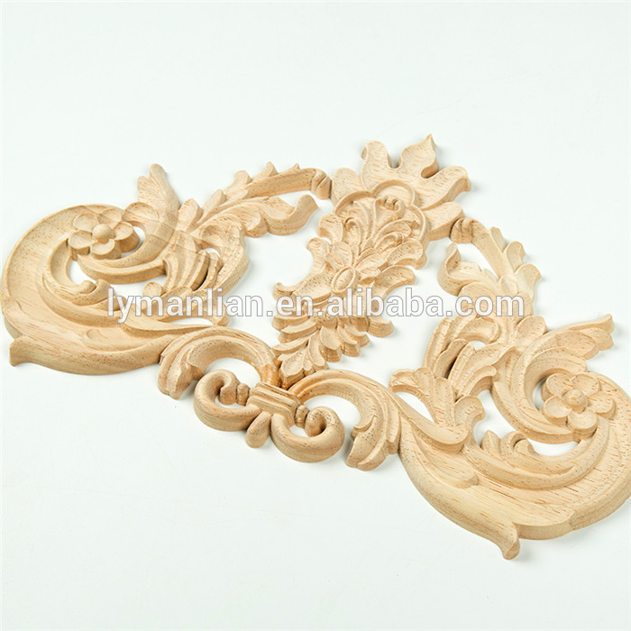 Chinese elegant wood carved appliques and onlays