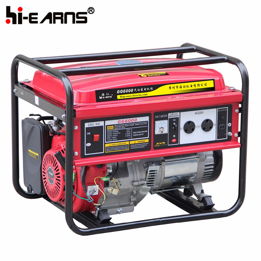 5KW gasoline engine generator GG6000 price