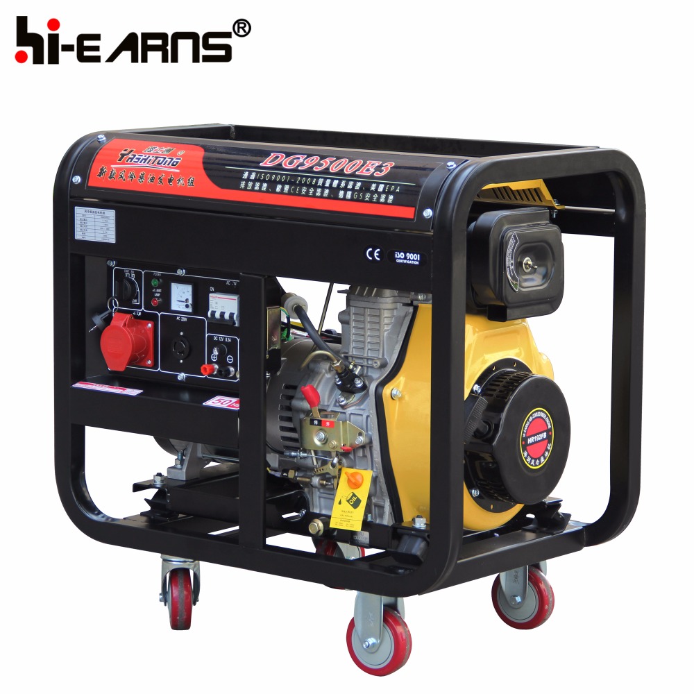 Air-cooled 192 three phase diesel generator 6kw