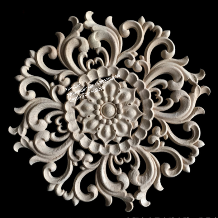 decorative wood carved appliques and onlays