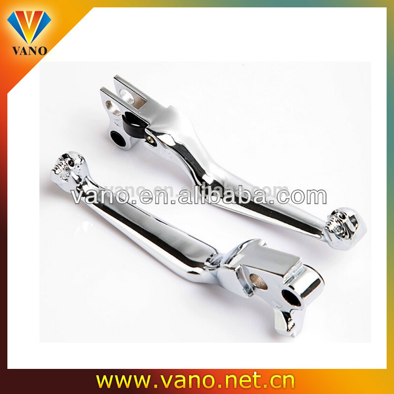 Electric Bike Chrome Adjustable Double Motorcycle Brake Clutch Lever