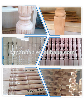 Red oak handrail primed wood stair parts railing