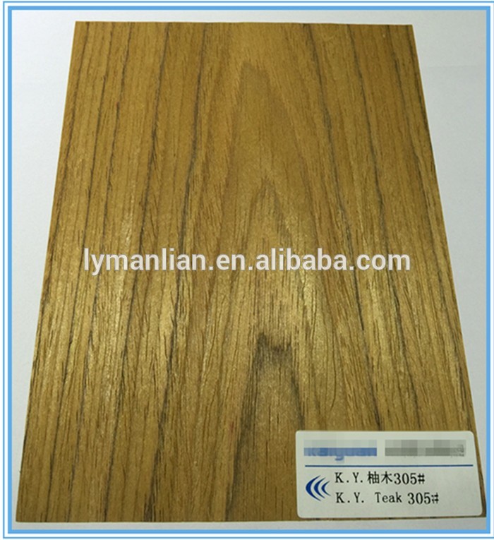 2mm black line teak wood veneer
