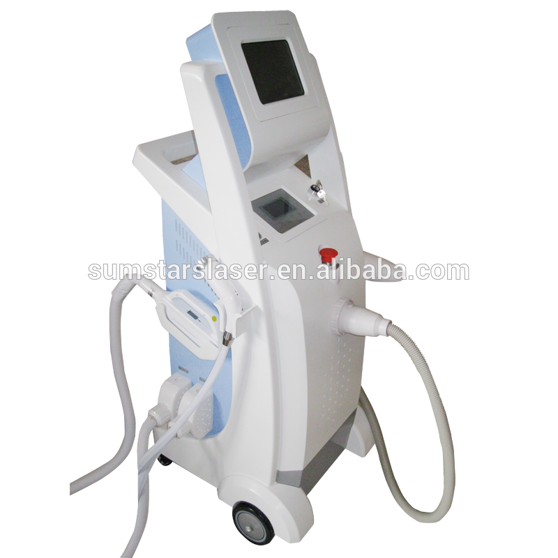 3 in 1 elight shr nd yag laser/ vertical opt elight ipl rf laser tattoo removal multifunction beauty machine with CE