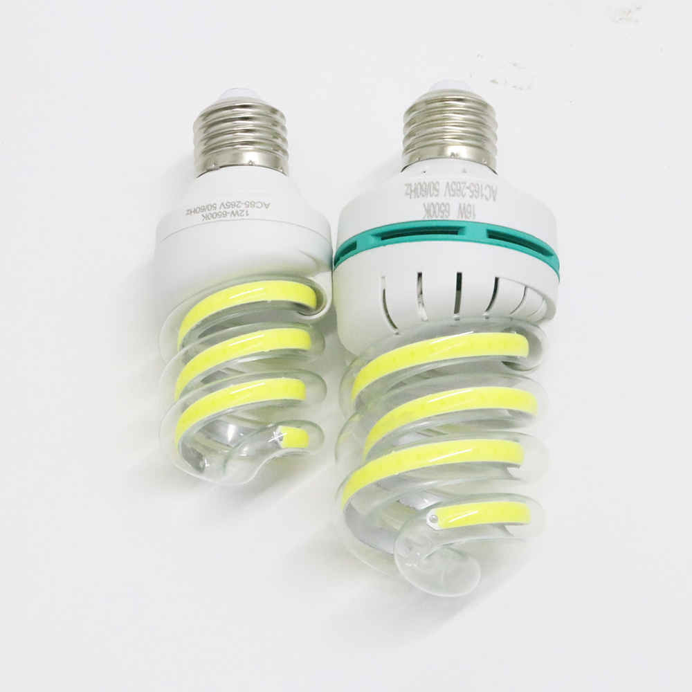 COB LED Bulb E27 Energy Saving Spiral Bulb Lighting Non-dimming AC85-265V