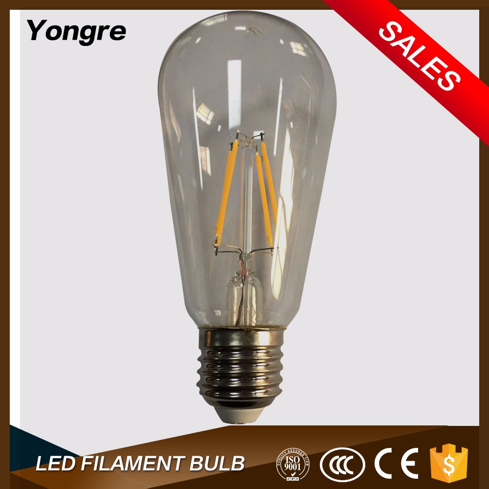 Factory haining vintage bulb led filament bulb early electric bulbs ST64