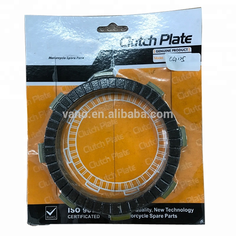 Motorcycle Brake System Parts CG125 Clutch Disc Lining Friction Plate