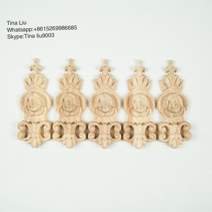 Wood furniture decoration embellishment decal onlay and applique