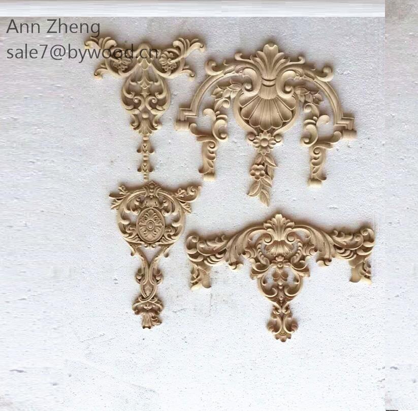 home decoration designer decorative wood craft appliques and onlays