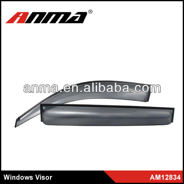 Car accessories acry plate car window visor chrome wind deflector