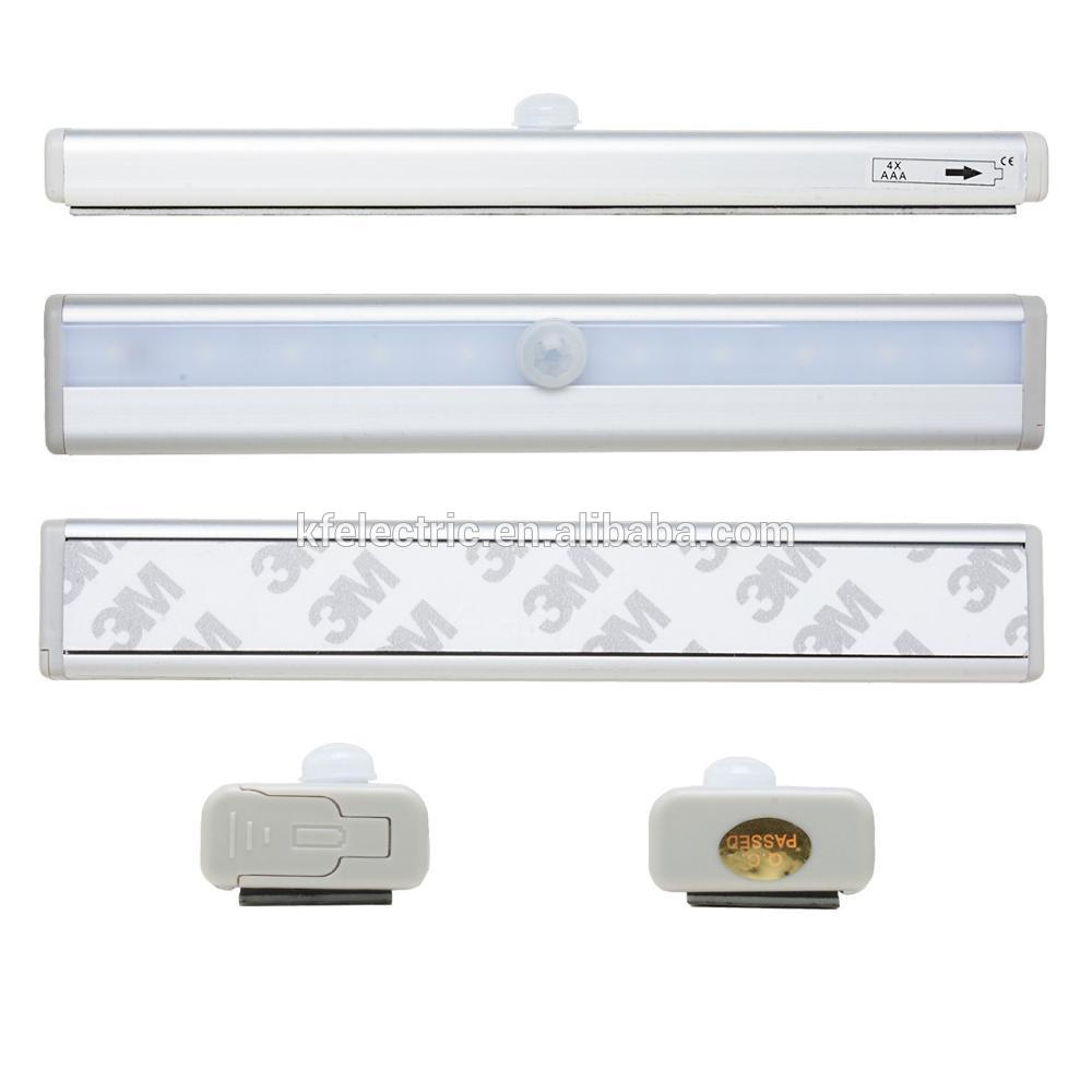 Factory supply LED Motion Sensor Closet Lights,Cabinet Light, Portable Wireless 10LED Wardrobe/Stairs LED Night light