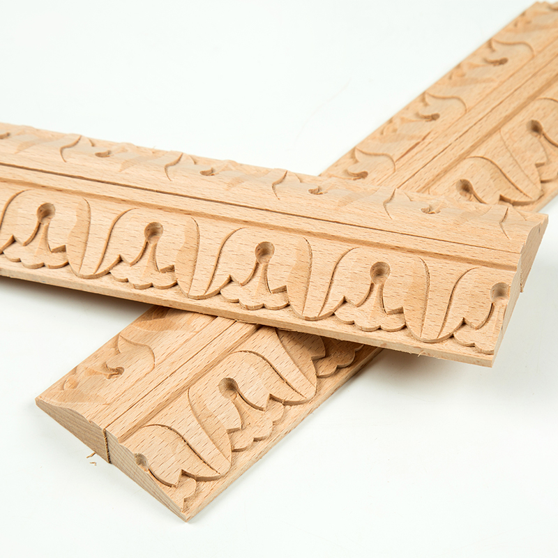 Chinese style solid wood mouldings hollows out solid wood adornment mouldings make to order