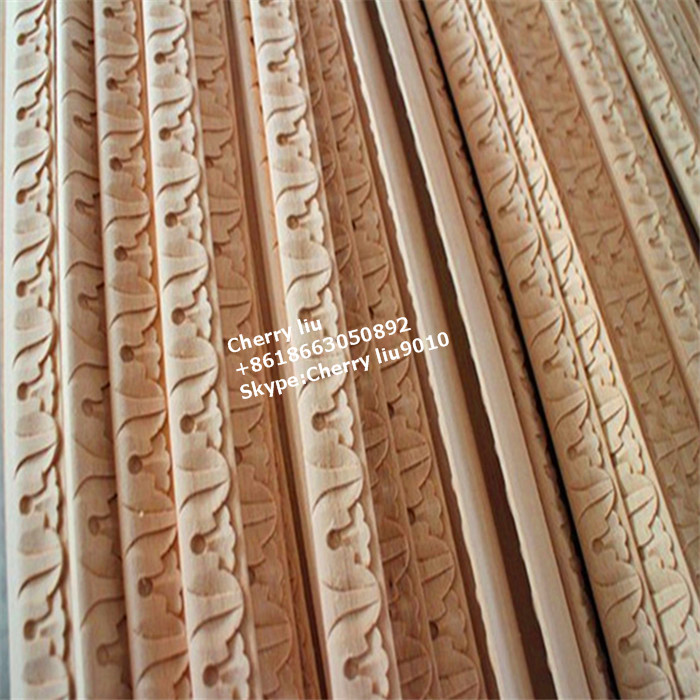 Wholesale Home Decor Hand Carved Beech Mouldings Wood Crown Moulding
