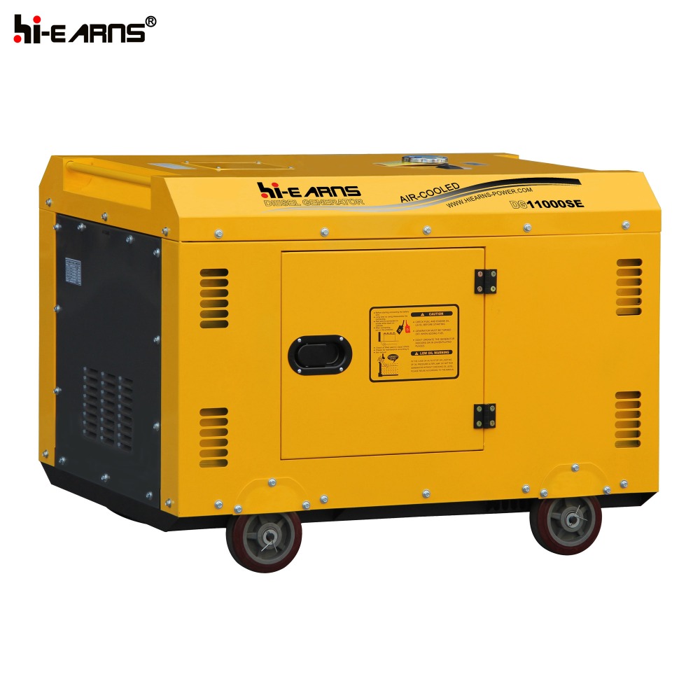 198F diesel enginr driven silent type 9KVA diesel engine generator