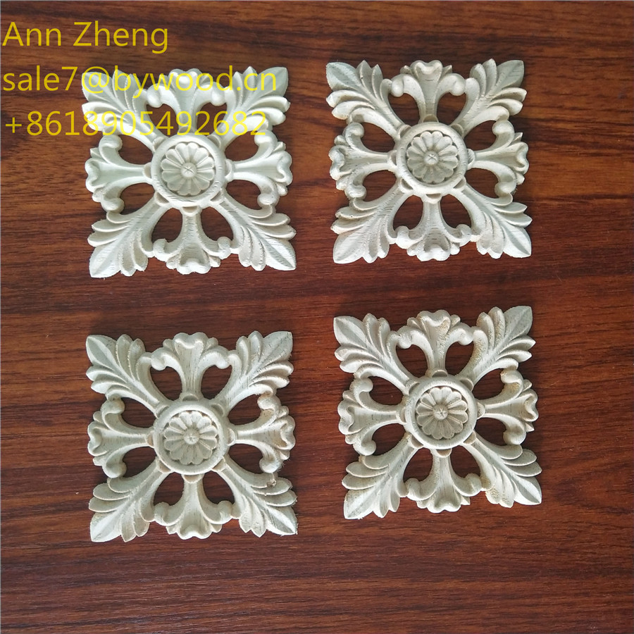 Furniture Part Small Square wood Applique