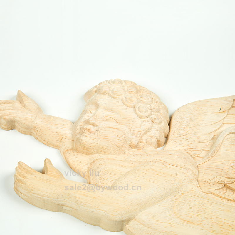 European style Cupid modelling Wood engraving wood onlay Home furnishing