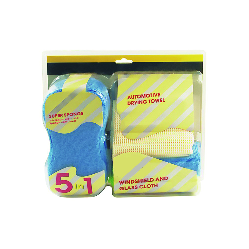 Microfiber Towel  Car Cleaning Kit 5 Pcs Set