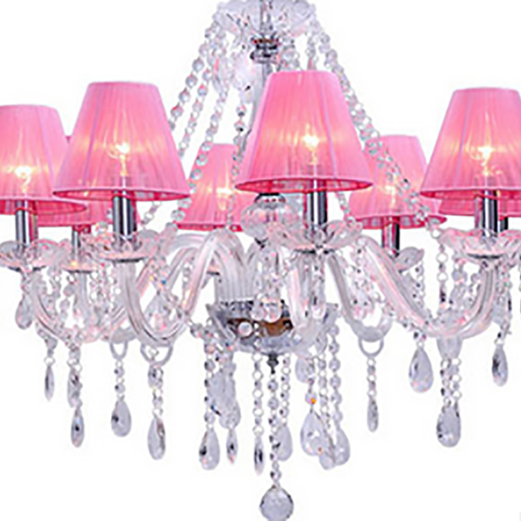 Shining Crystal High Ceiling Hotel Hanging Chandelier
