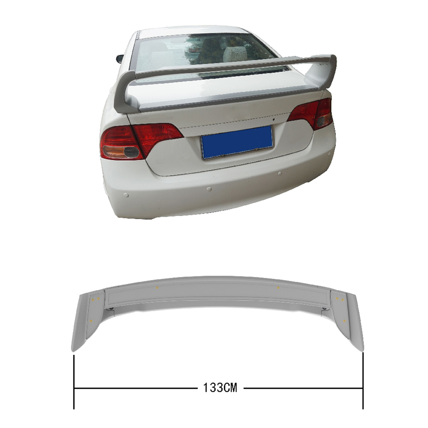 ABS material Primer Unpainted Color Car Rear Roof Spoiler