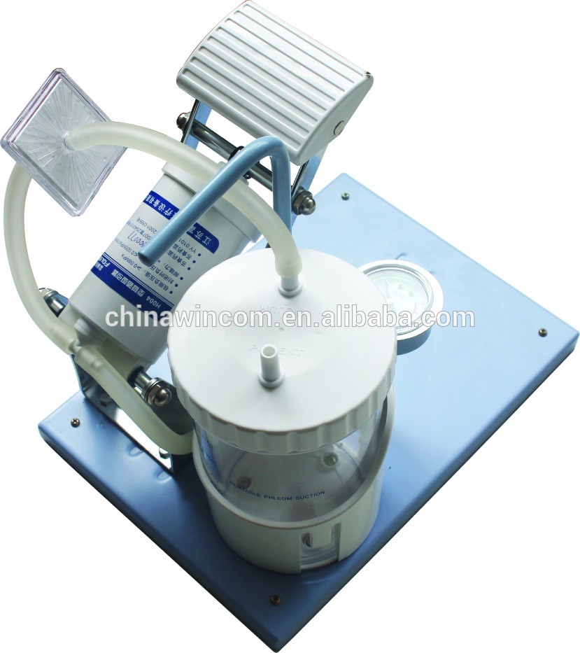Portable Medical Manually Pedal Suction machine for hospital Clinical operation use