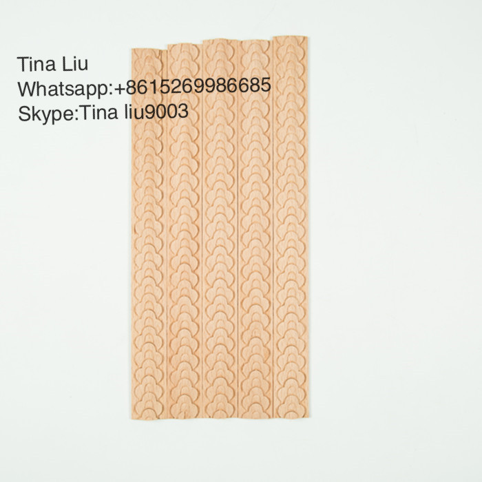 Chinese carved wood ceiling panel moulding