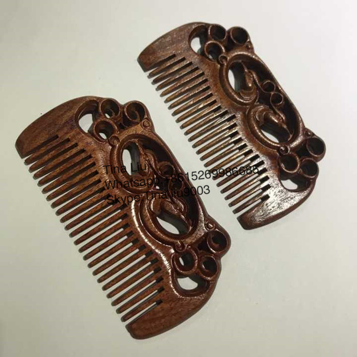 beautiful wooden comb hair comb