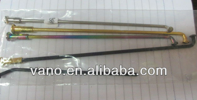 Colored Motorcycle Alloy or Chrome Wheel Spokes and Nipples