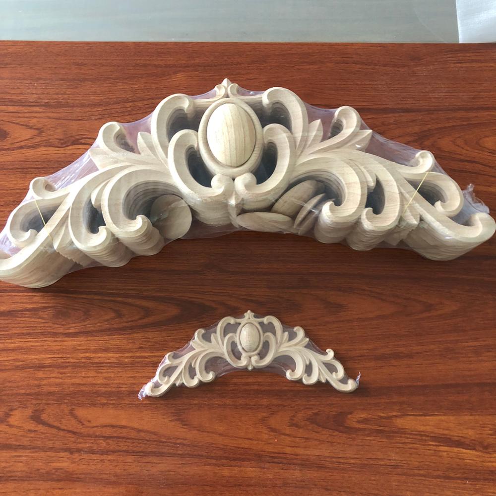 Decorative CNC Wood Carving Antique Appliques And Onlays