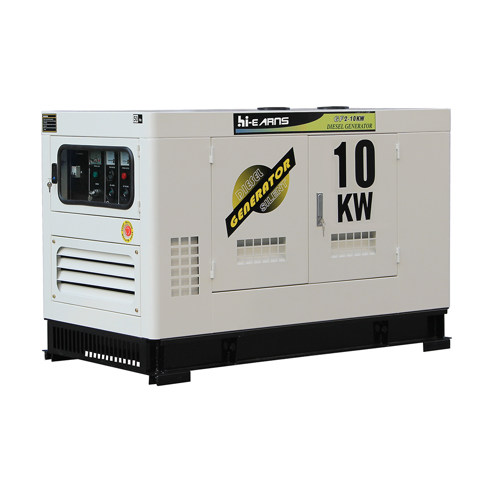 10KW silent 380V 400V water cooled four cylinder diesel generator