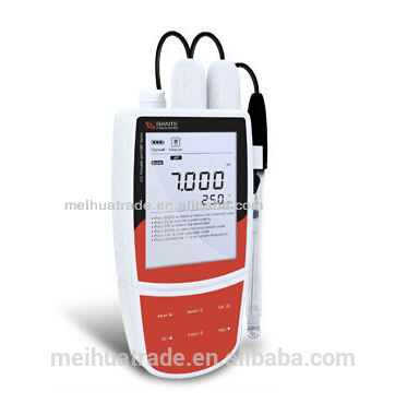 Automatic Temperature Compensation (ATC) PH220 Portable pH/ORP/Ion Meter with large LCD and a standard BNC connecter